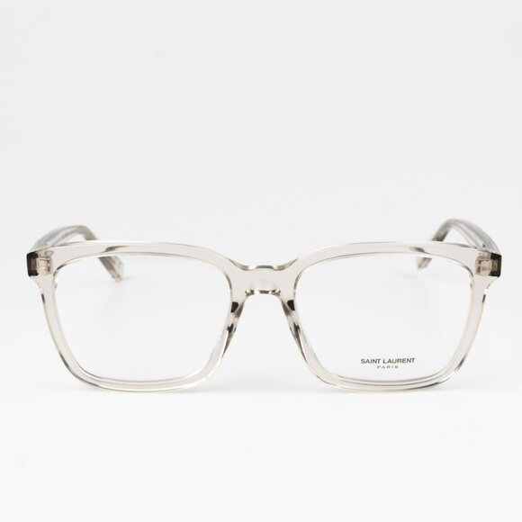 NEW Saint Laurent SL672 004 Beige Square Unisex Eyeglasses - Picture 2 of 11